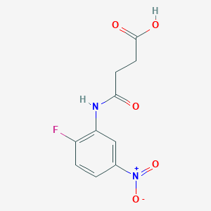 4-(2-Fluoro-5-nitroanilino)-4-oxobutanoic acid