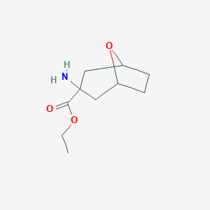 molecular formula C10H17NO3 B3254944 Ethyl 3-amino-8-oxabicyclo[3.2.1]octane-3-carboxylate CAS No. 246543-68-0
