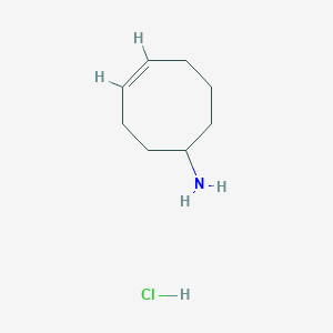 molecular formula C8H16ClN B3254977 (4Z)-cyclooct-4-en-1-amine hydrochloride CAS No. 24711-13-5