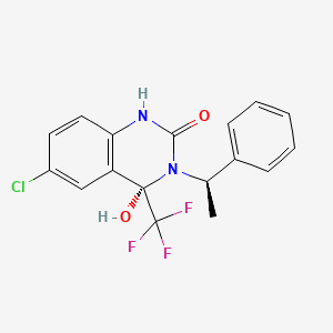 molecular formula C17H14ClF3N2O2 B3255009 (4S)-6-chloro-4-hydroxy-3-[(1R)-1-phenylethyl]-4-(trifluoromethyl)-1H-quinazolin-2-one CAS No. 247565-03-3