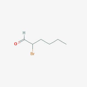 molecular formula C6H11BrO B3255019 Hexanal, 2-bromo- CAS No. 24764-98-5