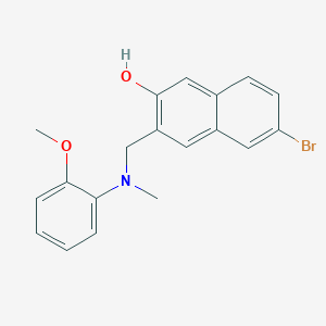 6-Bromo-3-(((2-methoxyphenyl)(methyl)amino)methyl)naphthalen-2-ol
