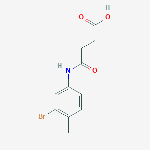 molecular formula C11H12BrNO3 B325504 4-(3-Bromo-4-methylanilino)-4-oxobutanoic acid 