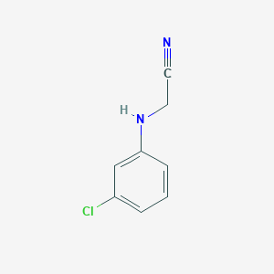 molecular formula C8H7ClN2 B3255082 2-[(3-氯苯基)氨基]乙腈 CAS No. 24889-93-8