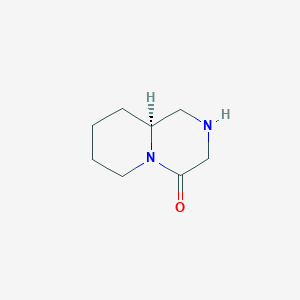 molecular formula C8H14N2O B3255087 (S)-Hexahydro-1H-pyrido[1,2-a]pyrazin-4(6H)-one CAS No. 248914-28-5