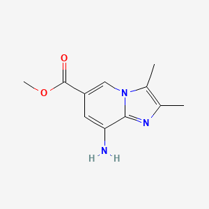 molecular formula C11H13N3O2 B3255088 Methyl 8-amino-2,3-dimethylimidazo[1,2-a]pyridine-6-carboxylate CAS No. 248919-96-2