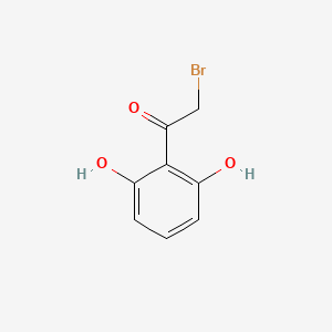 molecular formula C8H7BrO3 B3255107 2-Bromo-1-(2,6-dihydroxyphenyl)ethanone CAS No. 2491-40-9