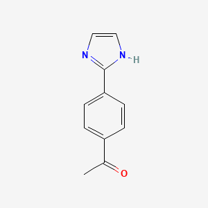 1-[4-(1H-Imidazol-2-yl)phenyl]ethan-1-one