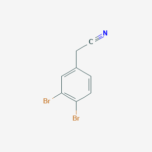 molecular formula C8H5Br2N B3255121 2-(3,4-二溴苯基)乙腈 CAS No. 249647-27-6
