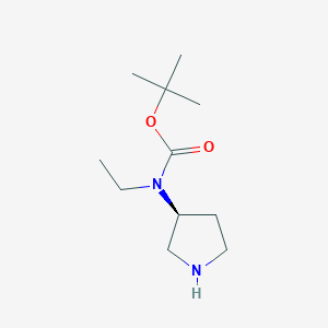 Ethyl-(S)-pyrrolidin-3-yl-carbamic acid tert-butyl ester