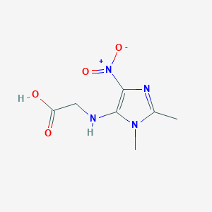 2-[(1,2-Dimethyl-4-nitroimidazol-5-yl)amino]acetic acid