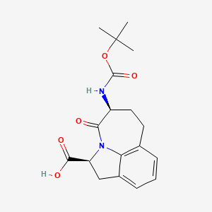 (2S,5S)-5-(tert-Butoxycarbonylamino)-4-oxo-1,2,4,5,6,7-hexahydroazepino[3,2,1-hi]indole-2-carboxylic acid