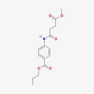 Propyl 4-[(4-methoxy-4-oxobutanoyl)amino]benzoate