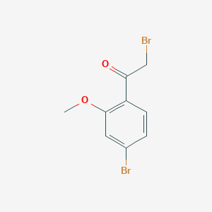 B3255252 2-Bromo-1-(4-bromo-2-methoxyphenyl)ethanone CAS No. 252561-75-4