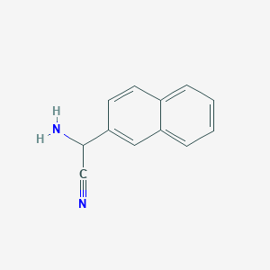 molecular formula C12H10N2 B3255263 2-Amino-2-(naphthalen-2-yl)acetonitrile CAS No. 252637-91-5