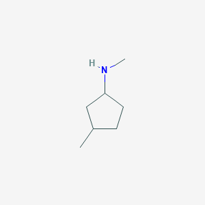 molecular formula C7H15N B3255275 N,3-dimethylcyclopentan-1-amine CAS No. 252854-33-4