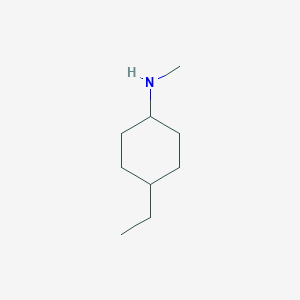 molecular formula C9H19N B3255281 4-ethyl-N-methylcyclohexan-1-amine CAS No. 252854-34-5