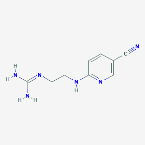 2-[2-[(5-Cyanopyridin-2-yl)amino]ethyl]guanidine