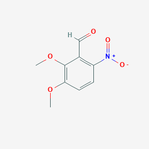 molecular formula C9H9NO5 B3255295 2,3-Dimethoxy-6-nitrobenzaldehyde CAS No. 2531-63-7
