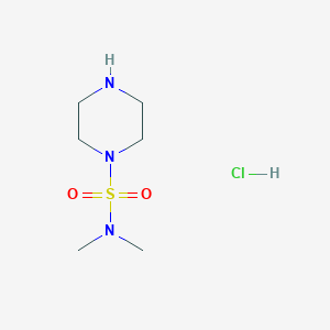 molecular formula C6H16ClN3O2S B3255317 N,N-Dimethylpiperazine-1-sulfonamide hydrochloride CAS No. 253176-46-4