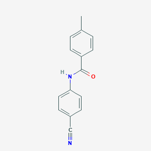 molecular formula C15H12N2O B325533 N-(4-cyanophenyl)-4-methylbenzamide 