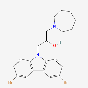 1-(azepan-1-yl)-3-(3,6-dibromo-9H-carbazol-9-yl)propan-2-ol