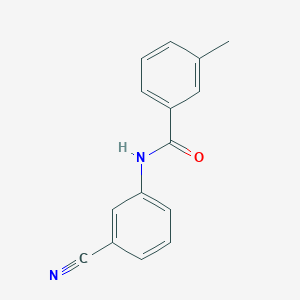 molecular formula C15H12N2O B325536 N-(3-cyanophenyl)-3-methylbenzamide 