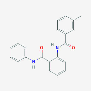 molecular formula C21H18N2O2 B325537 2-[(3-methylbenzoyl)amino]-N-phenylbenzamide 