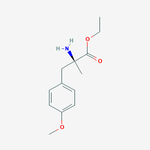 molecular formula C13H19NO3 B3255392 (S)-2-Amino-3-(4-methoxy-phenyl)-2-methyl-propionic acid ethyl ester CAS No. 25441-65-0