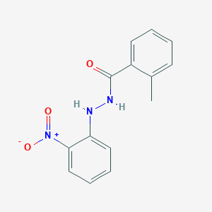molecular formula C14H13N3O3 B325540 2-methyl-N'-(2-nitrophenyl)benzohydrazide 