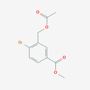 molecular formula C11H11BrO4 B3255428 Methyl 3-(acetoxymethyl)-4-bromobenzoate CAS No. 254746-41-3