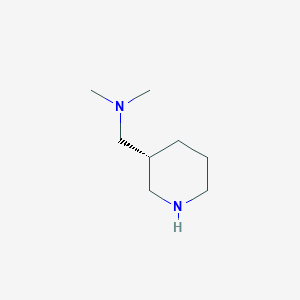 molecular formula C8H18N2 B3255458 N,N-dimethyl((R)-piperidin-3-yl)methanamine CAS No. 254905-65-2