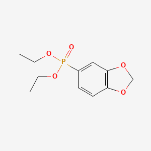 molecular formula C11H15O5P B3255471 Diethyl benzo[d][1,3]dioxol-5-ylphosphonate CAS No. 255042-45-6