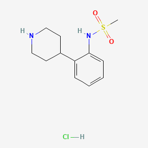 N-(2-piperidin-4-ylphenyl)methanesulfonamide;hydrochloride