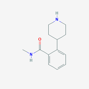 molecular formula C13H18N2O B3255481 N-Methyl-2-(piperidin-4-yl)benzamide CAS No. 255051-69-5