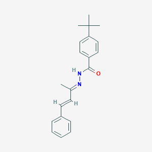 4-tert-butyl-N'-(1-methyl-3-phenyl-2-propenylidene)benzohydrazide
