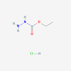 molecular formula C3H9ClN2O2 B3255496 ethyl N-aminocarbamate;hydrochloride CAS No. 25544-75-6