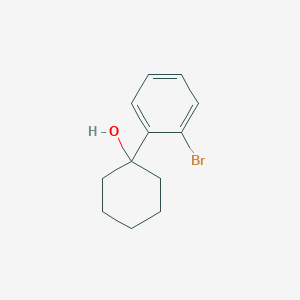 molecular formula C12H15BrO B3255523 1-(2-Bromophenyl)cyclohexan-1-ol CAS No. 255837-16-2