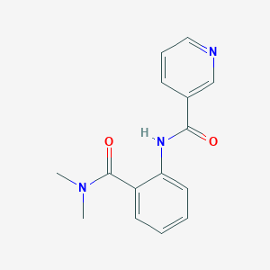 molecular formula C15H15N3O2 B325555 N-[2-(dimethylcarbamoyl)phenyl]pyridine-3-carboxamide 