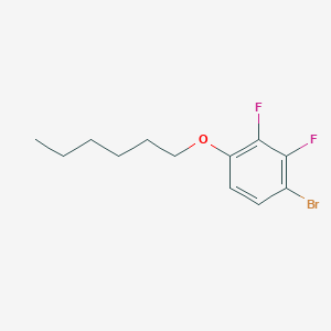 molecular formula C12H15BrF2O B3255561 1-Bromo-2,3-difluoro-4-(hexyloxy)benzene CAS No. 256383-40-1