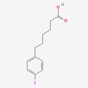 molecular formula C12H15IO2 B3255566 6-(4-Iodophenyl)hexanoic acid CAS No. 256486-41-6