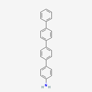 molecular formula C24H19N B3255582 4-Amino-p-quaterphenyl CAS No. 25660-12-2