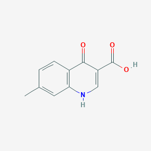 molecular formula C11H9NO3 B3255604 4-Hydroxy-7-methylquinoline-3-carboxylic acid CAS No. 256923-25-8