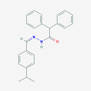 2,2-diphenyl-N-[(Z)-(4-propan-2-ylphenyl)methylideneamino]acetamide