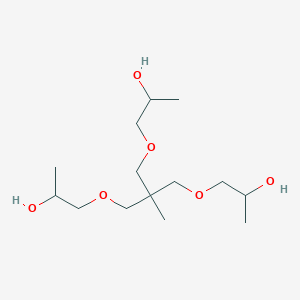 molecular formula C14H30O6 B3255634 1-[3-(2-Hydroxypropoxy)-2-(2-hydroxypropoxymethyl)-2-methylpropoxy]propan-2-ol CAS No. 25723-16-4