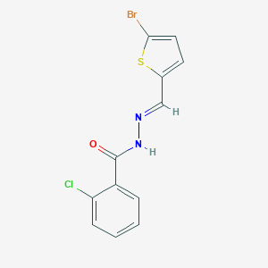 N'-[(5-bromo-2-thienyl)methylene]-2-chlorobenzohydrazide