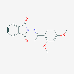 B325572 2-{[(1E)-1-(2,4-dimethoxyphenyl)ethylidene]amino}-1H-isoindole-1,3(2H)-dione CAS No. 5664-00-6