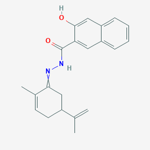 3-hydroxy-N'-(5-isopropenyl-2-methylcyclohex-2-en-1-ylidene)-2-naphthohydrazide