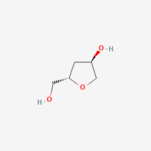 molecular formula C5H10O3 B3255765 (3R,5S)-5-(hydroxymethyl)tetrahydrofuran-3-ol CAS No. 259539-06-5