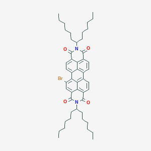 molecular formula C50H61BrN2O4 B3255798 1-Bromo-N,N'-bis(1-hexylheptyl)perylene-3,4:9,10-bis(dicarbimide) CAS No. 259880-25-6